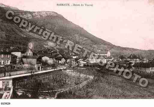 Ville de BARRAUX, carte postale ancienne