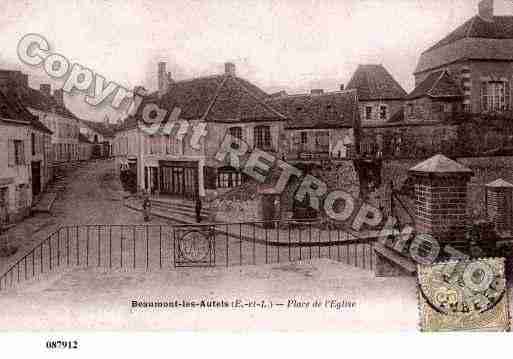 Ville de BEAUMONTLESAUTELS, carte postale ancienne