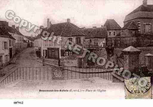 Ville de BEAUMONTLESAUTELS, carte postale ancienne