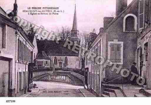 Ville de BEAUMONTLESAUTELS, carte postale ancienne