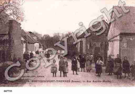 Ville de BERTEAUCOURTLESTHENNES, carte postale ancienne