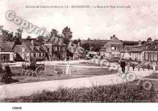 Ville de BEZANCOURT, carte postale ancienne