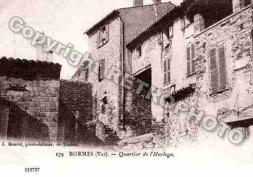 Ville de BORMESLESMIMOSAS, carte postale ancienne
