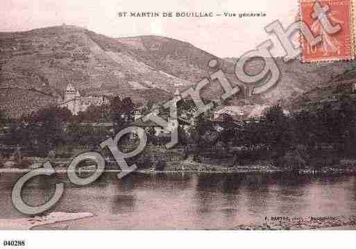 Ville de BOUILLAC, carte postale ancienne