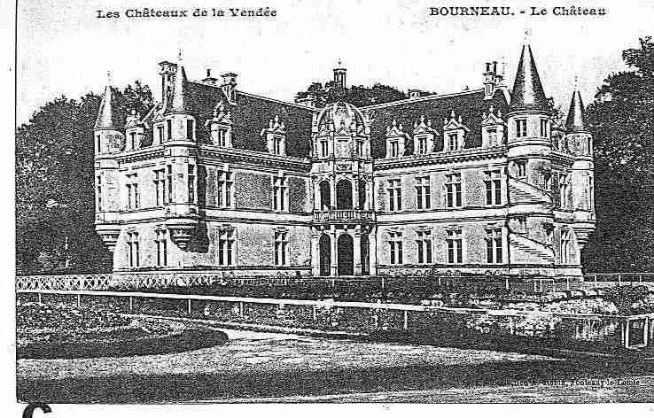 Ville de BOURNEAU, carte postale ancienne