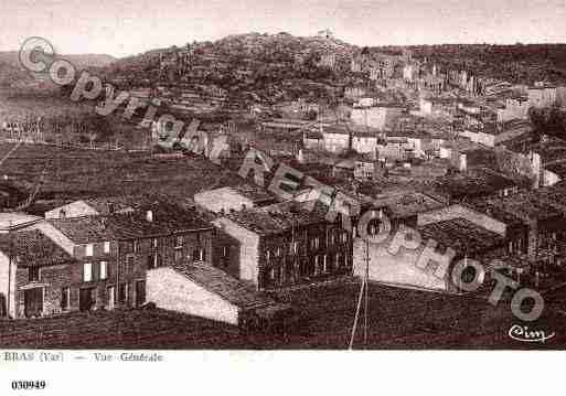 Ville de BRAS, carte postale ancienne