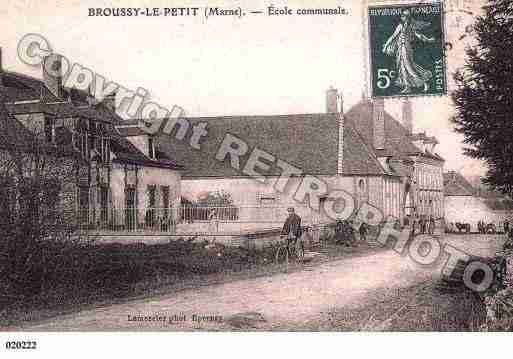 Ville de BROUSSYLEPETIT, carte postale ancienne