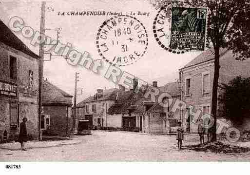 Ville de CHAMPENOISE(LA), carte postale ancienne