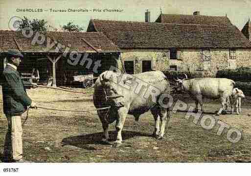 Ville de CHAROLLES, carte postale ancienne