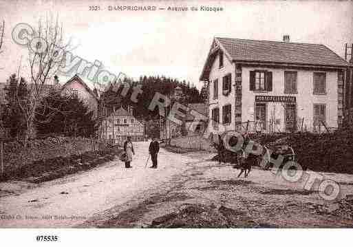 Ville de DAMPRICHARD, carte postale ancienne