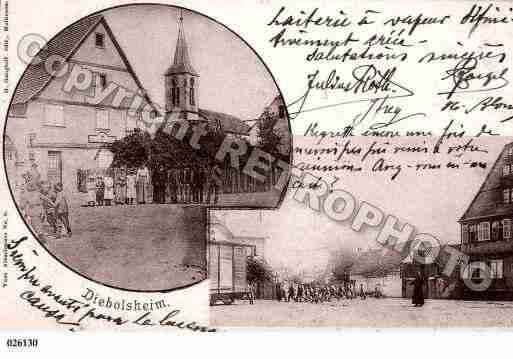 Ville de DIEBOLSHEIM, carte postale ancienne Ville de DIEBOLSHEIM, carte postale ancienne
