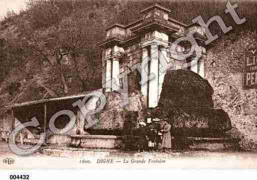 Ville de DIGNELESBAINS, carte postale ancienne