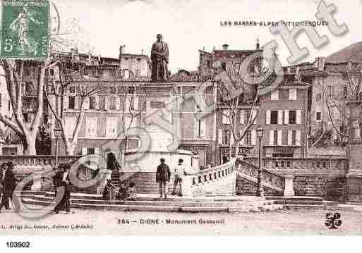 Ville de DIGNELESBAINS, carte postale ancienne