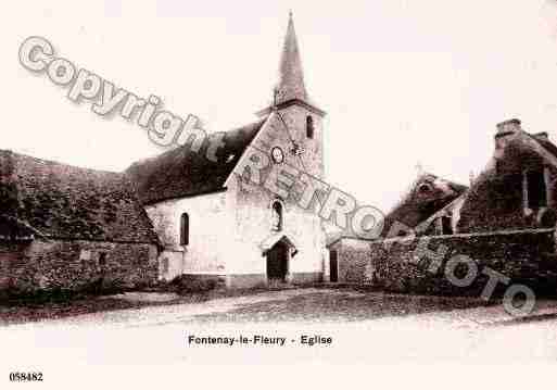 Ville de FONTENAYLEFLEURY, carte postale ancienne