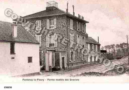 Ville de FONTENAYLEFLEURY, carte postale ancienne