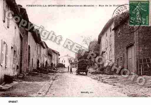 Ville de FRESNOISLAMONTAGNE, carte postale ancienne