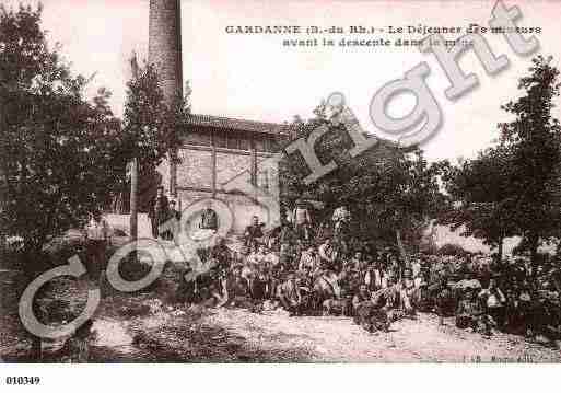 Ville de GARDANNE, carte postale ancienne