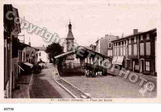 Ville de GENSAC, carte postale ancienne