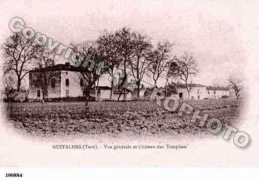 Ville de GUITALENS, carte postale ancienne