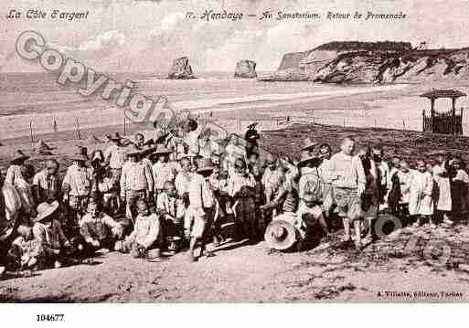 Ville de HENDAYE, carte postale ancienne