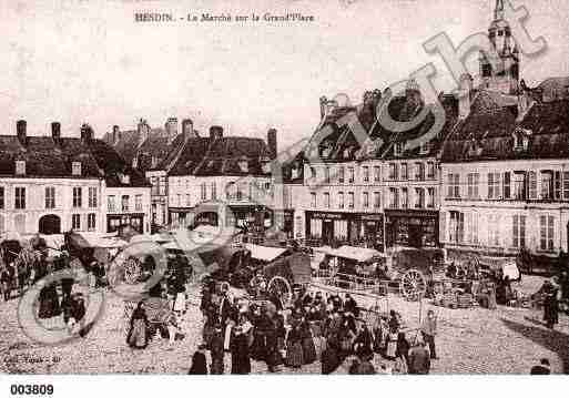 Ville de HESDIN, carte postale ancienne