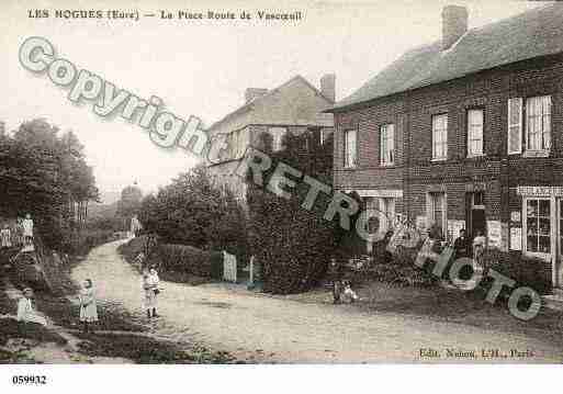 Ville de HOGUES(LES), carte postale ancienne