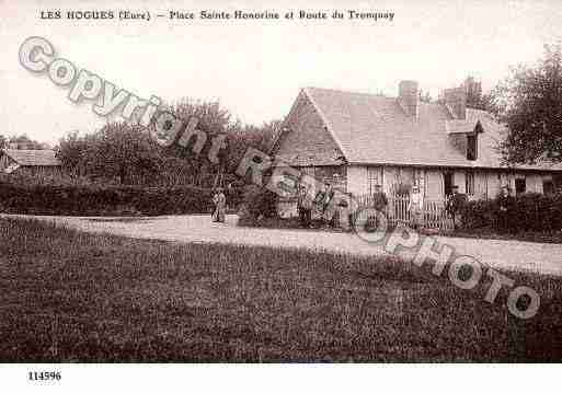 Ville de HOGUES(LES), carte postale ancienne