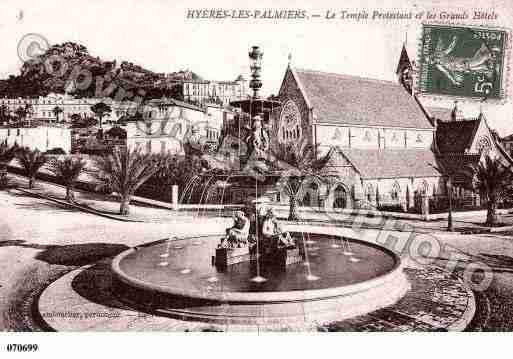 Ville de HYERES, carte postale ancienne