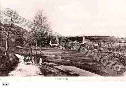 Ville de LEMBACH, carte postale ancienne