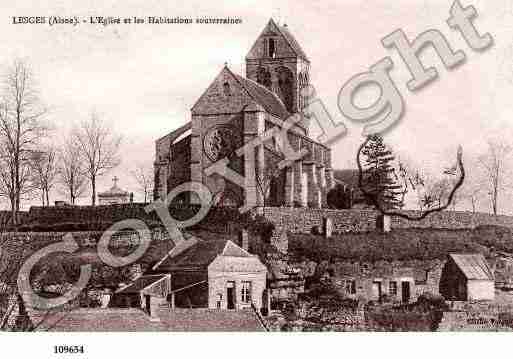 Ville de LESGES, carte postale ancienne