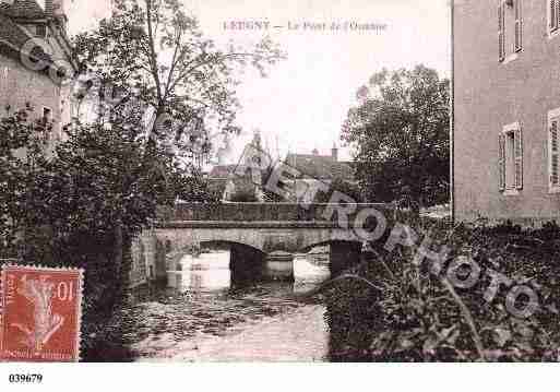 Ville de LEUGNY, carte postale ancienne