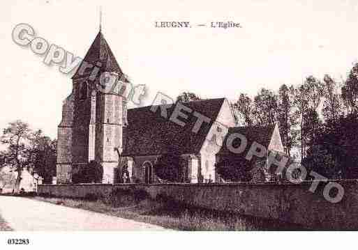 Ville de LEUGNY, carte postale ancienne