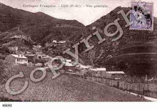 Ville de LLO, carte postale ancienne