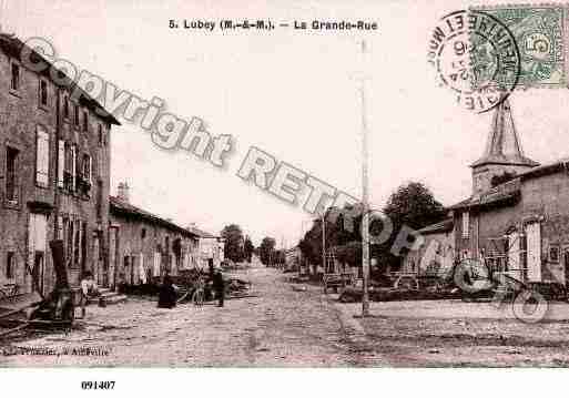 Ville de LUBEY, carte postale ancienne