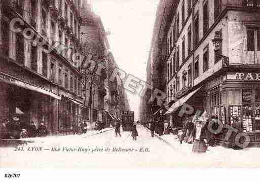 Ville de LYON, carte postale ancienne