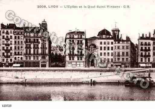 Ville de LYON, carte postale ancienne