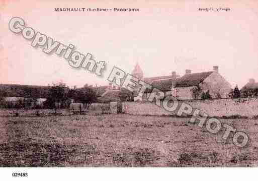 Ville de MACHAULT, carte postale ancienne