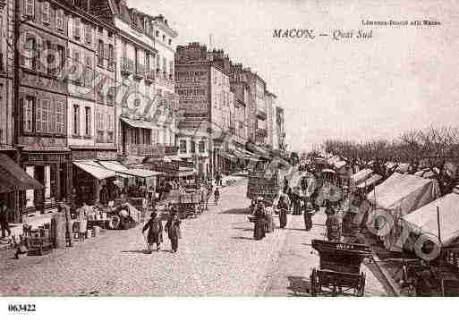 Ville de MACON, carte postale ancienne