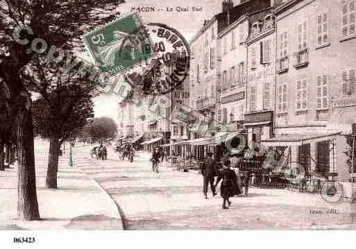 Ville de MACON, carte postale ancienne