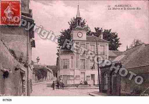 Ville de MARGENCY, carte postale ancienne