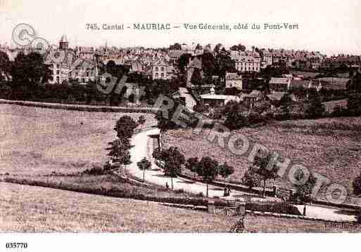 Ville de MAURIAC, carte postale ancienne
