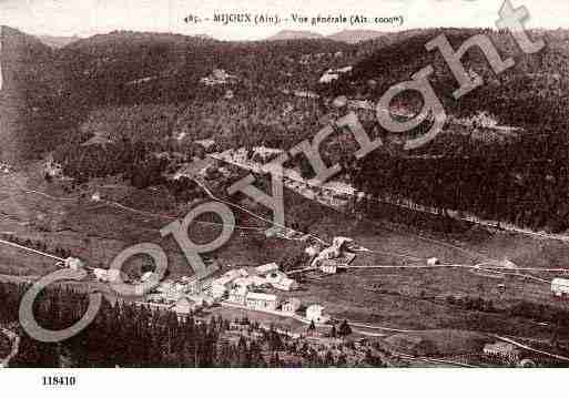 Ville de MIJOUX, carte postale ancienne