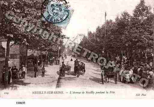 Ville de NEUILLYSURSEINE, carte postale ancienne