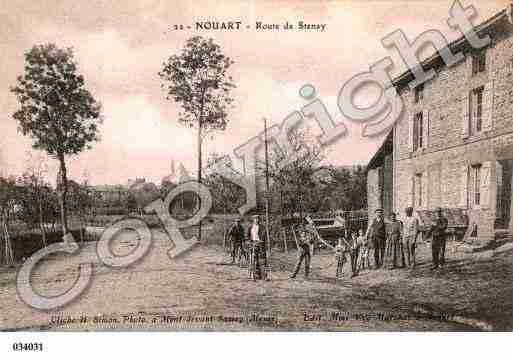 Ville de NOUART, carte postale ancienne