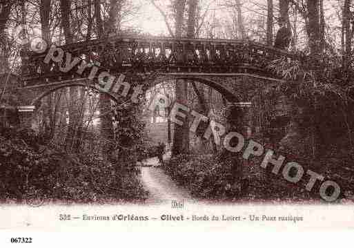 Ville de OLIVET, carte postale ancienne