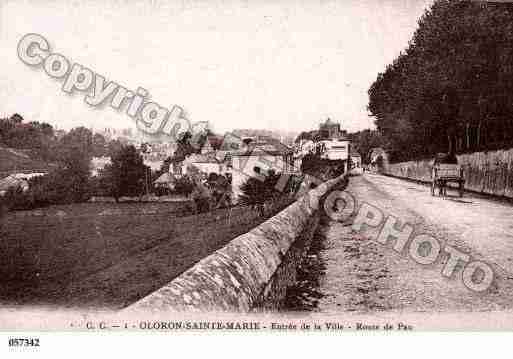 Ville de OLORONSAINTEMARIE, carte postale ancienne