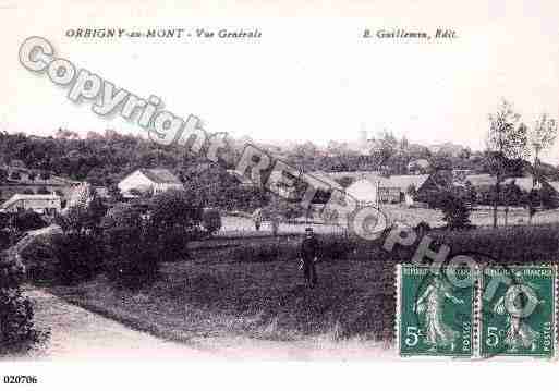 Ville de ORBIGNYAUMONT, carte postale ancienne