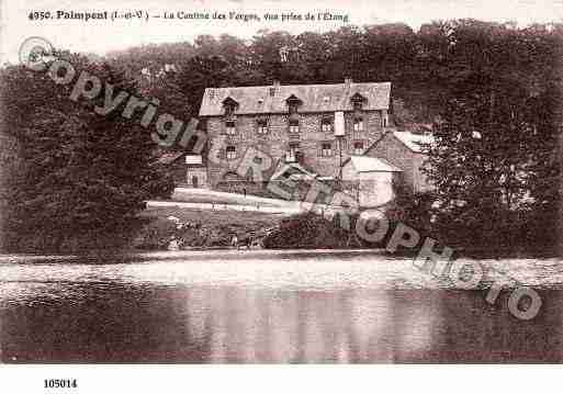 Ville de PAIMPONT, carte postale ancienne