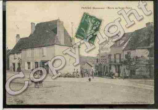 Ville de PAYZAC, carte postale ancienne