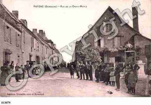 Ville de PAYZAC, carte postale ancienne